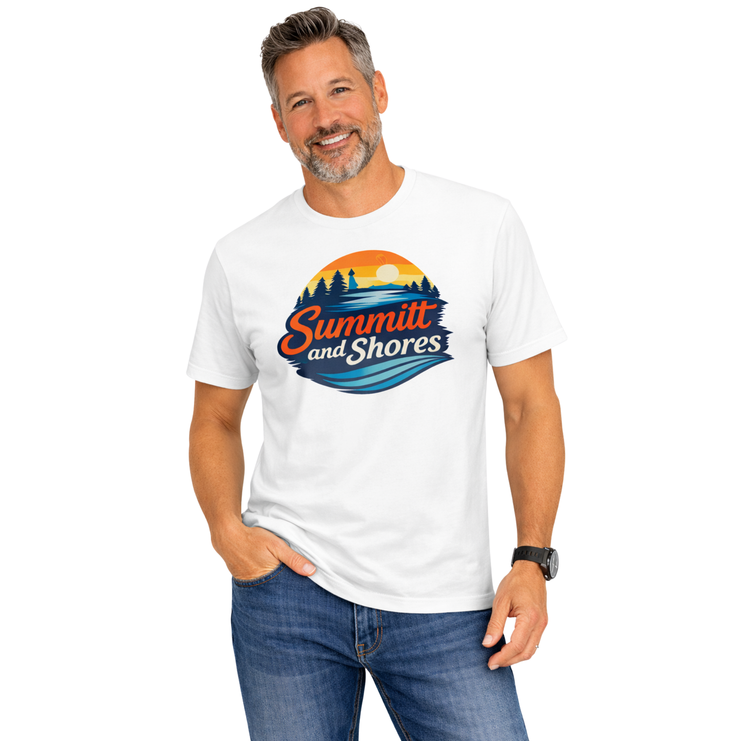 Summitt & Shores Heritage Sunset Badge Tee