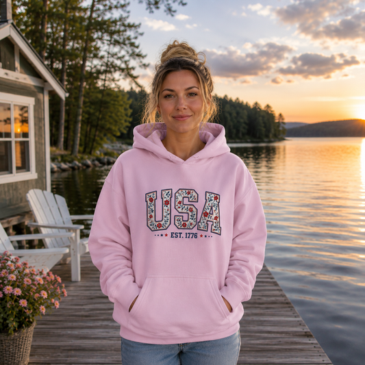 Floral Freedom Hoodie