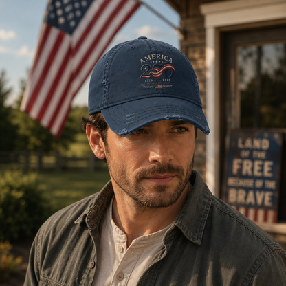 America 250 Legacy Distressed Dad Hat