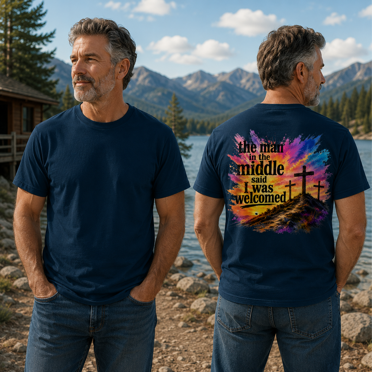 Welcomed Grace Back Graphic Tee