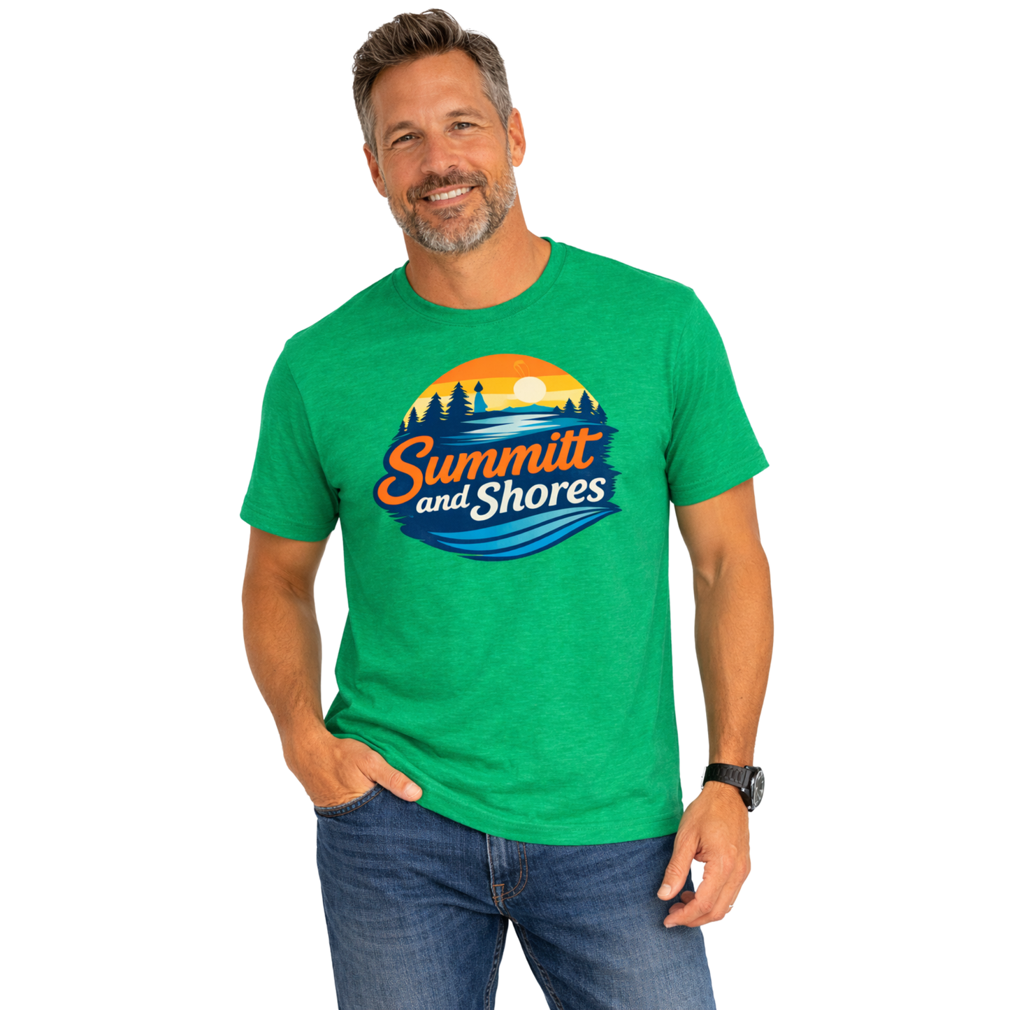 Summitt & Shores Heritage Sunset Badge Tee
