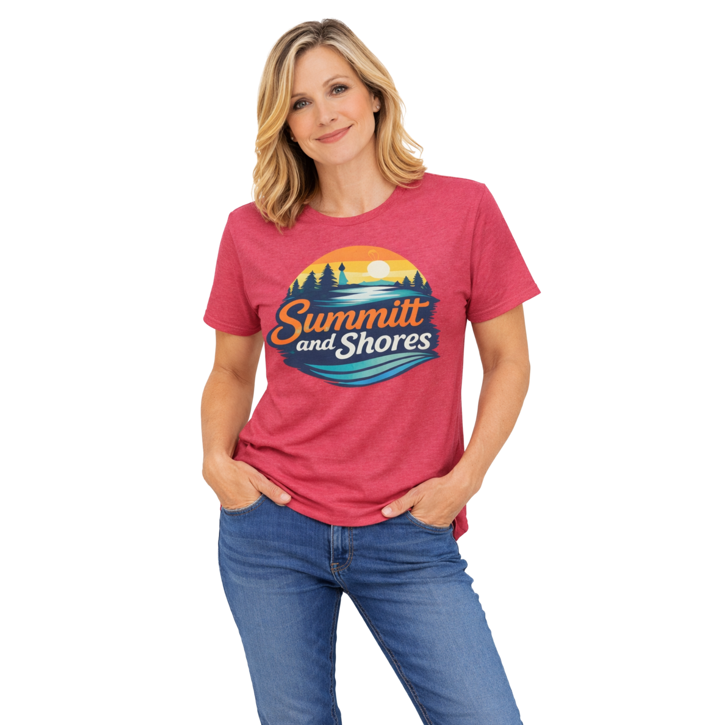 Summitt & Shores Heritage Sunset Badge Tee